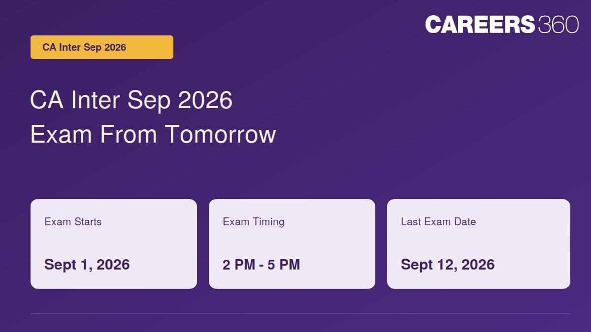 CA Intermediate September 2026 Exam From Tomorrow: Check Exam Dates, Guidelines & Important Instructions