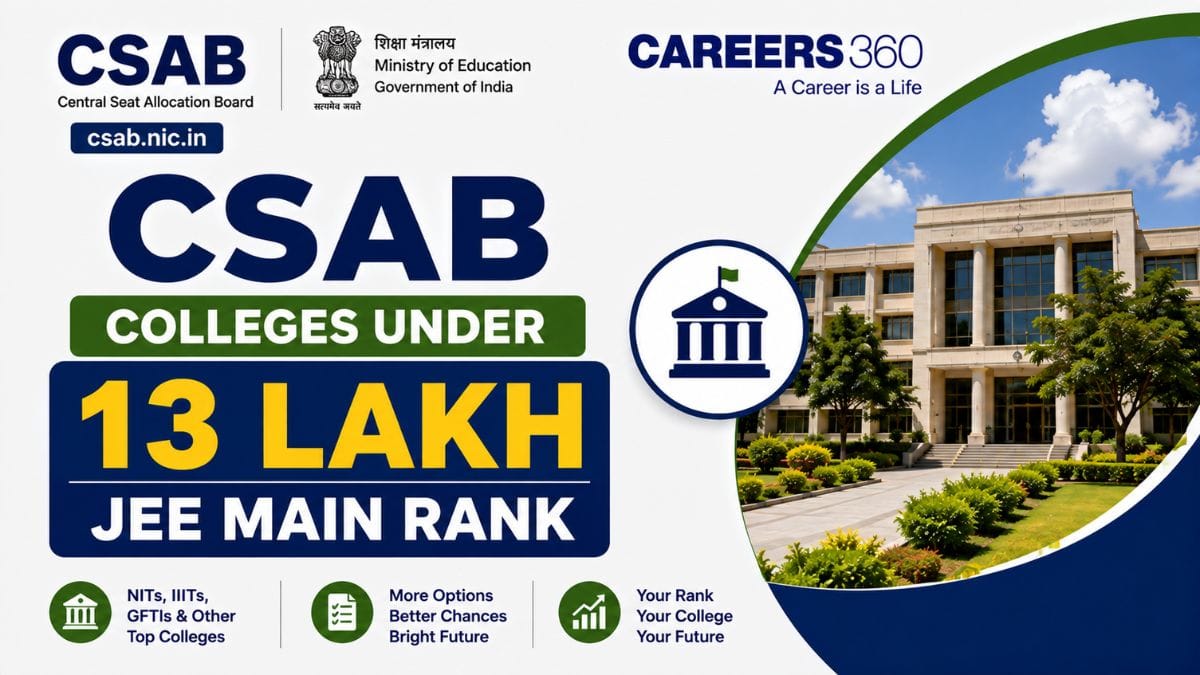 List of CSAB Colleges Accepting JEE Rank Above 3 Lakh