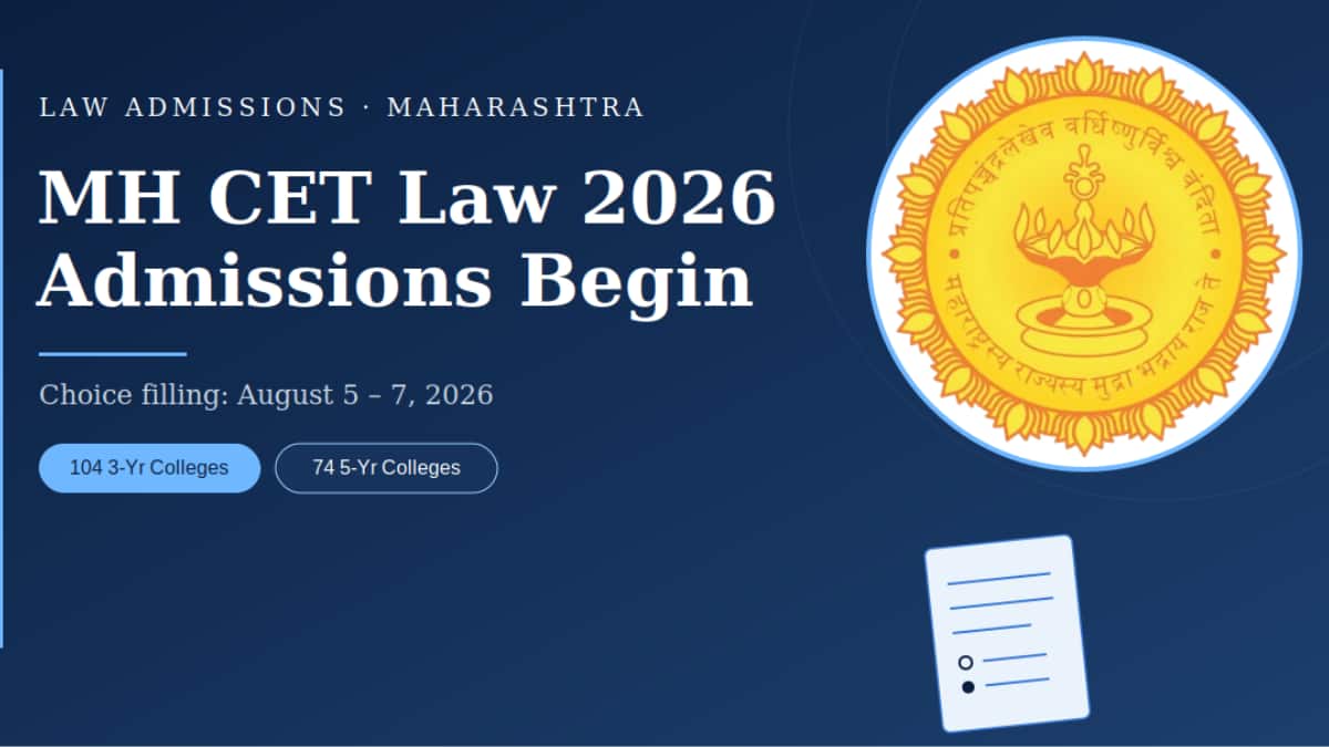 MH CET Law 2026 Admissions Begin; Only 104 3-Year and 74 5-Year LLB Colleges Approved So Far