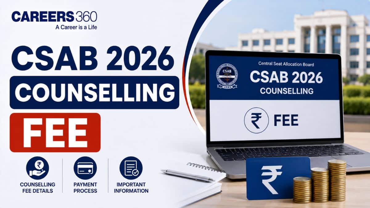 CSAB 2026 Counselling Fee: Security Deposit & Refund Details