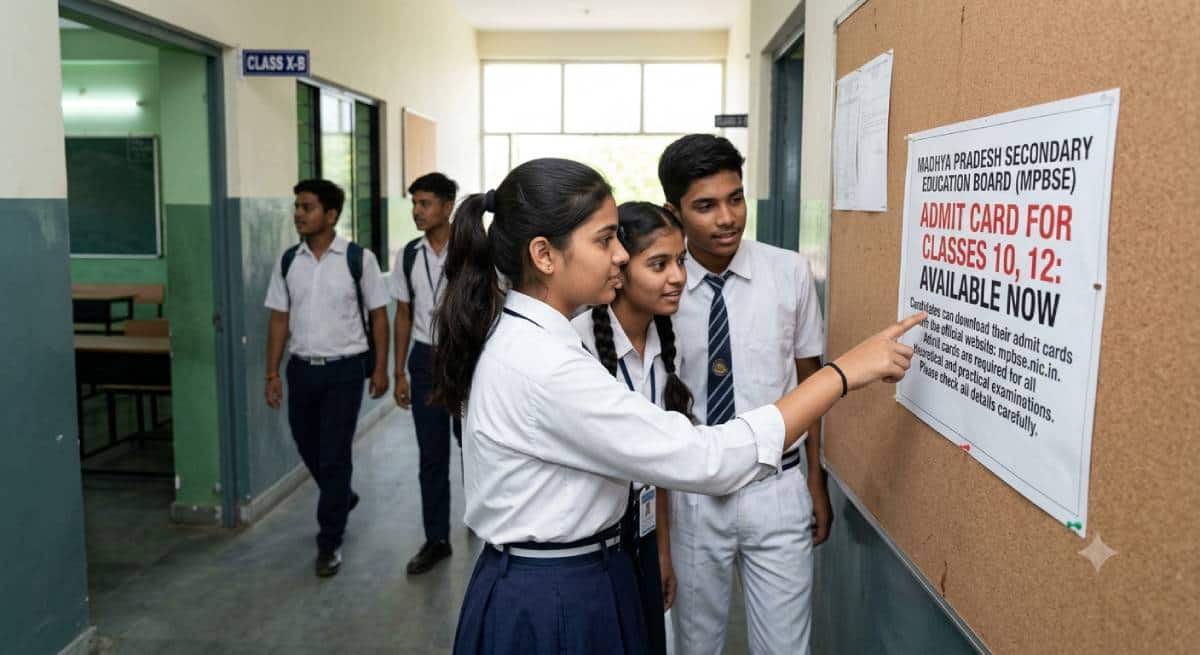 MP Board Admit Card 2026 Out, Download 10th, 12th Hall Ticket Here