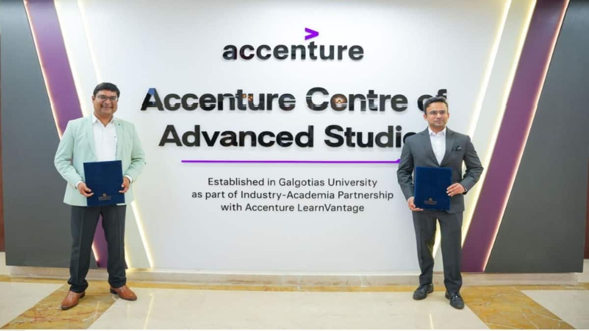 The Galgotias University will also establish an Accenture Centre of Advanced Studies to support the UG industry-integrated programmes. (Image source: Official)