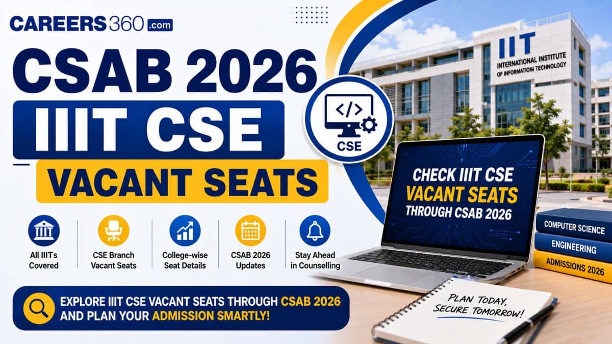 CSAB 2026 IIIT CSE Vacant Seats: Check College-Wise Details