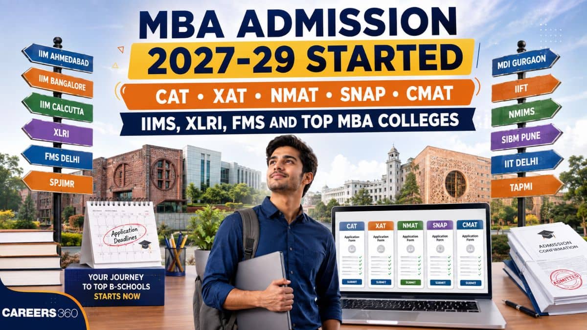 MBA Admission 2027-29 Open: CAT, XAT, NMAT, SNAP, CMAT Registration, IIMs, FMS, XLRI & Top B-Schools
