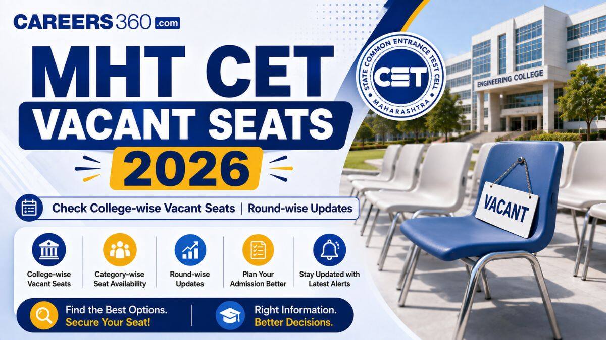 MHT CET Vacant Seats 2026 Released: Check College-Wise Seat Matrix
