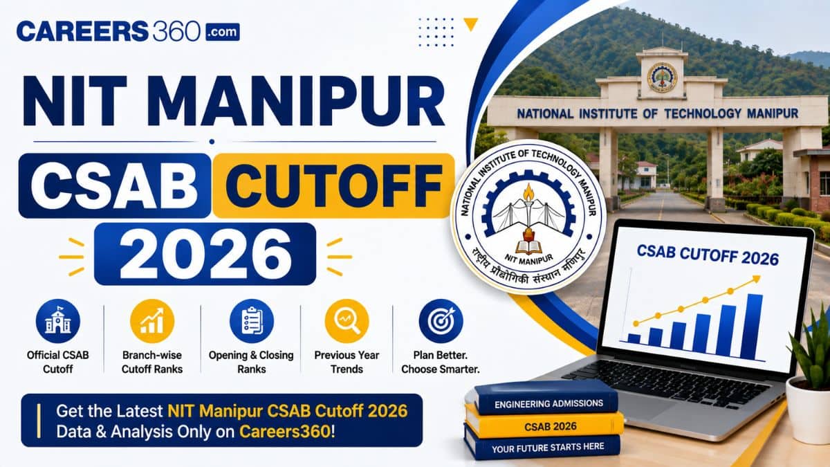 NIT Manipur CSAB Cutoff 2026: Check Ranks for Top Branches