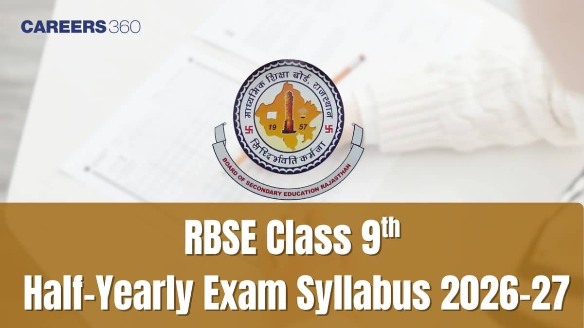 RBSE 9th Half-Yearly Syllabus 2026-27 PDF: English, Hindi, Maths, Science & SST Subjects
