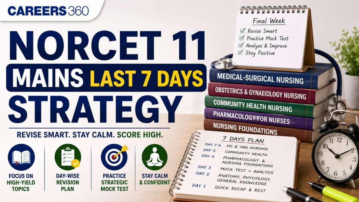 NORCET 11 Mains Last 7 Days Strategy: What to Study & Revise