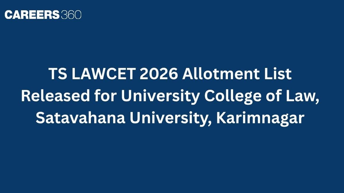 TS LAWCET 2026 Allotment List Released for University College of Law, Satavahana University, Karimnagar