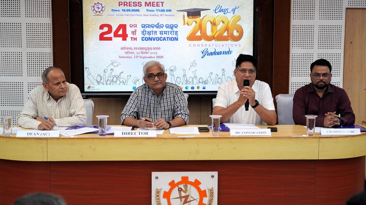 14 students from BTech, 4 from integrated MSc, 4 dual degree, 31 MTech, 7 MSc and 1 MA programmes, will be awarded 61 institute silver medals at the NIT Rourkela convocation. (Image source: Official)
