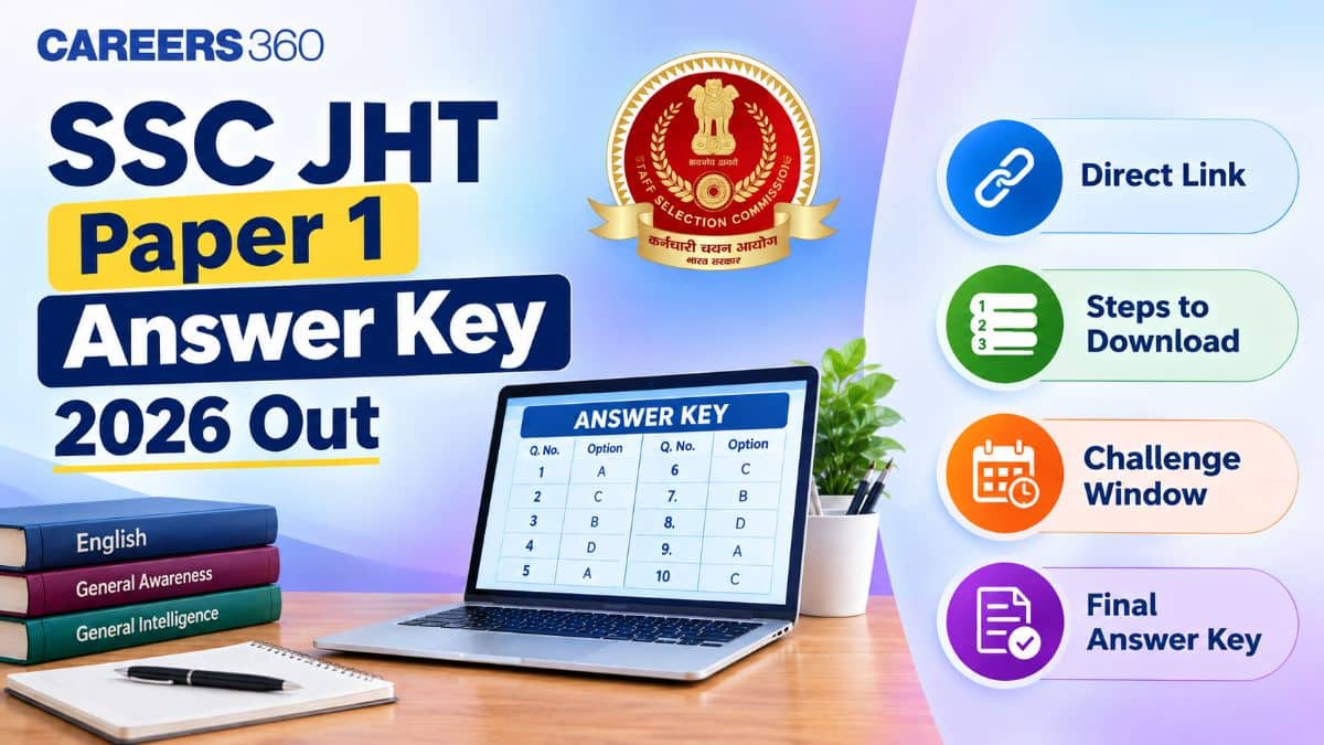 SSC JHT Paper 1 Answer Key 2026 Out: Download Response Sheet, Raise Objections