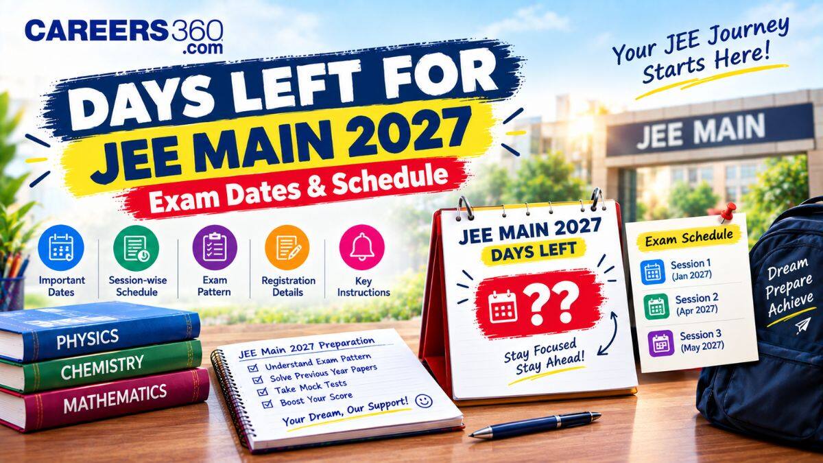 127 Days left for JEE Mains 2027 Session 1 Exam - Check Exam Countdown & Date