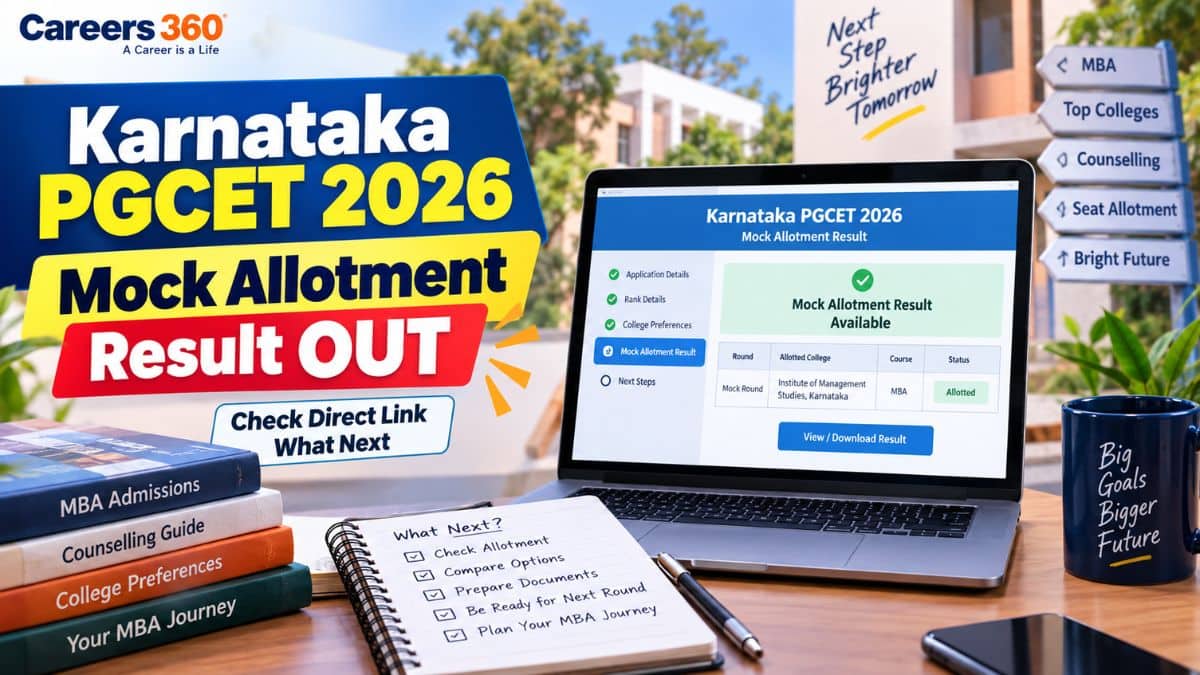 Karnataka PGCET 2026 Mock Allotment Result Out Today at cetonline.karnataka.gov.in: Check Direct Link