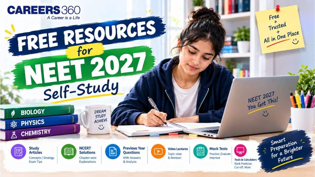 Free Resources for NEET 2027 Self-Study: Best Books, Notes & Study Materials