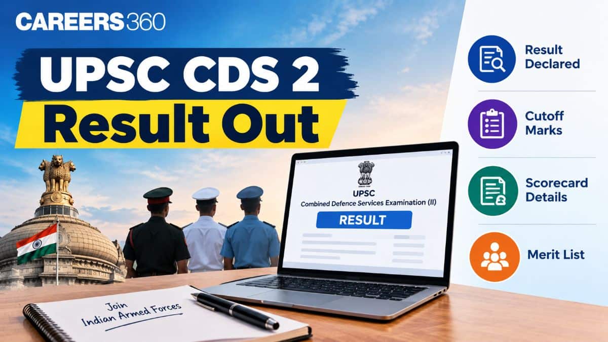 UPSC CDS 2 Result 2026 Out: Download Merit List PDF