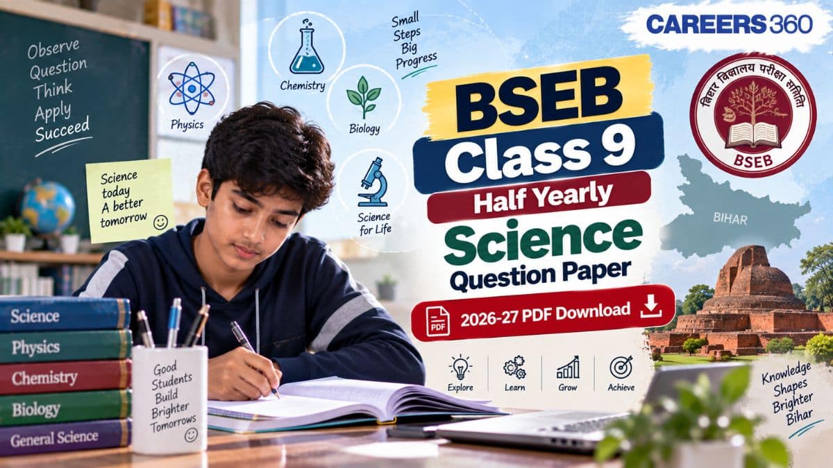Bihar Board Class 9 Half Yearly Science Question Paper 2026-27: PDF Download
