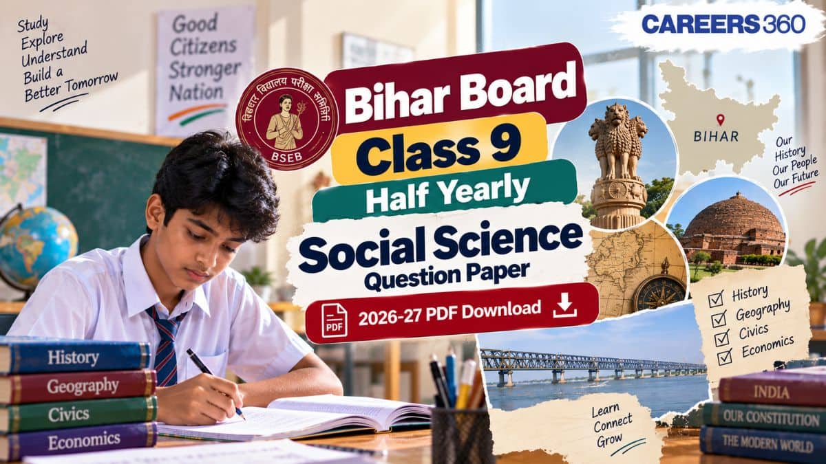 Bihar Board Class 9 Half Yearly Social Science Question Paper 2026-27 PDF Download