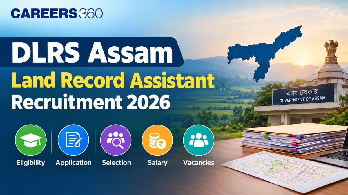 DLRS Assam Land Record Assistant Recruitment 2026; Apply Online