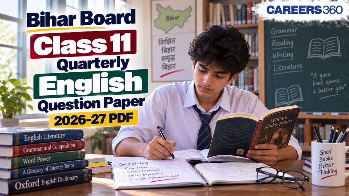 Bihar Board Class 11 Quarterly English Question Paper 2026 PDF
