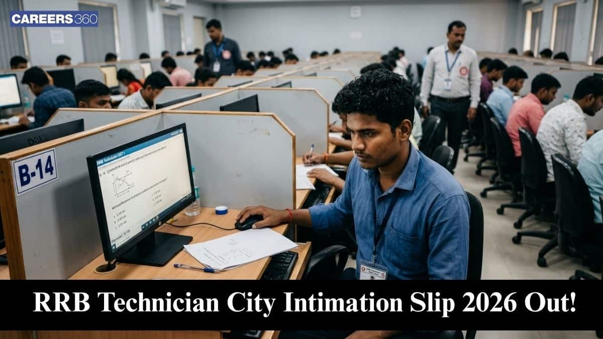 RRB Technician City Intimation Slip 2026 Out; Check Exam City