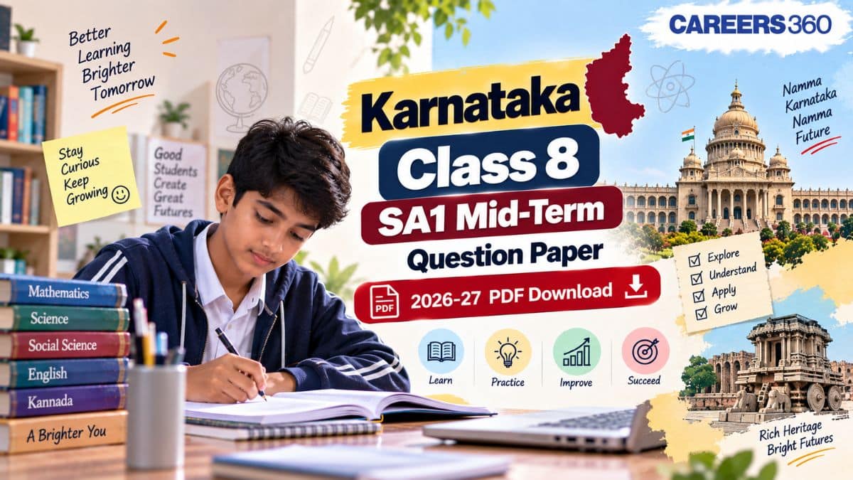 Karnataka Class 8 Mid-Term Question Paper 2026-27 - PDF Available Here
