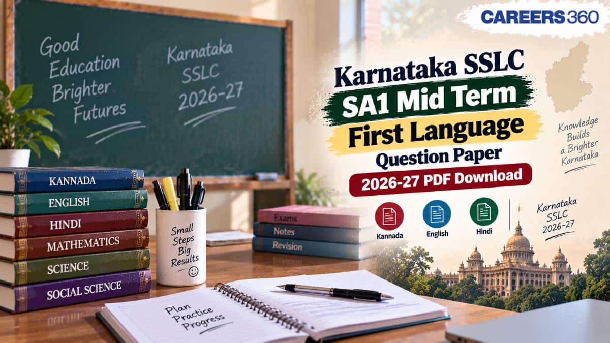 Karnataka SSLC Mid Term First Language Question Papers 2026 - SA1 Kannada, English, Hindi Solution