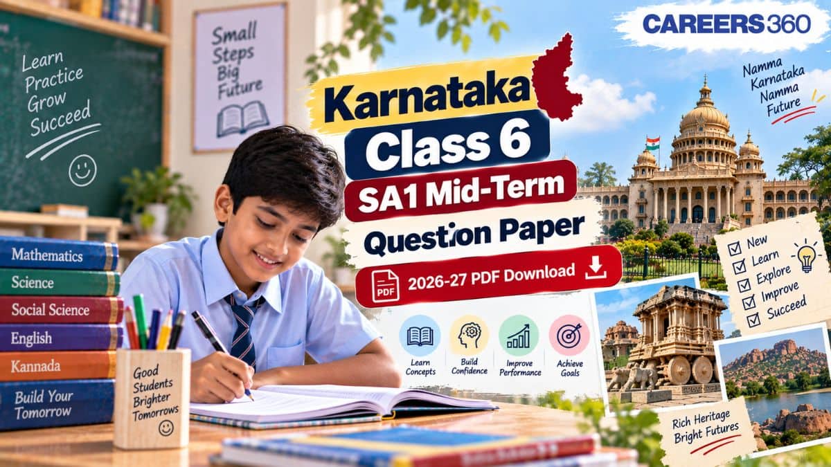 Karnataka Class 6 Mid Term Question Paper 2026-27 - PDF Download Here