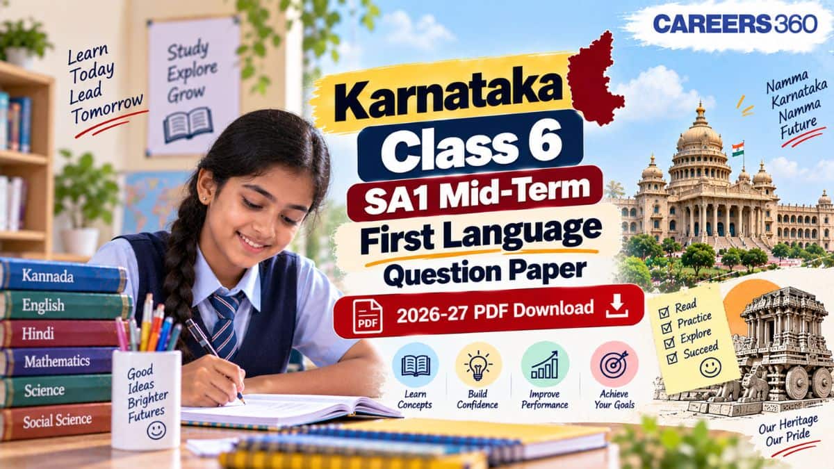 Karnataka Class 6 Mid-Term First Language Question Papers 2026-27: Kannada, English & Hindi (September 23)