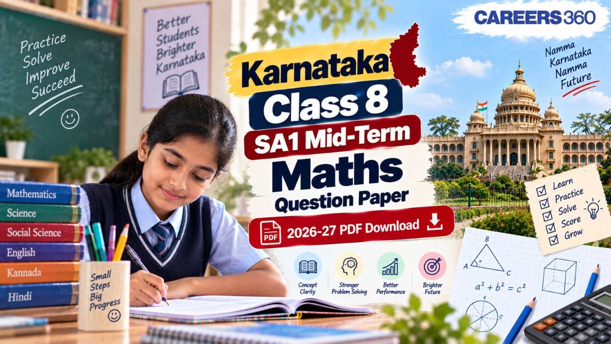 Karnataka Class 8 SA1 Mid-Term Maths Question Paper 2026-27, Answer Key & Analysis