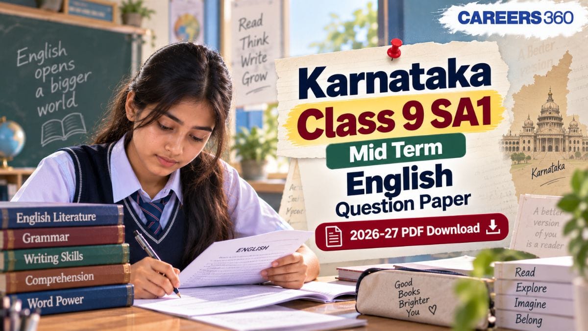 Karnataka Class 9 Mid Term English Question Paper 2026-27, Answer Key & Analysis