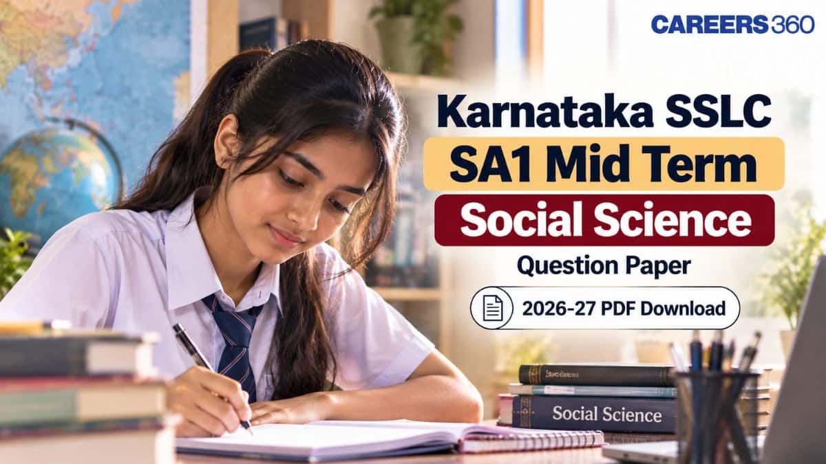 Karnataka SSLC Mid Term Social Science Question Paper 2026-27 PDF - Download Answer Key