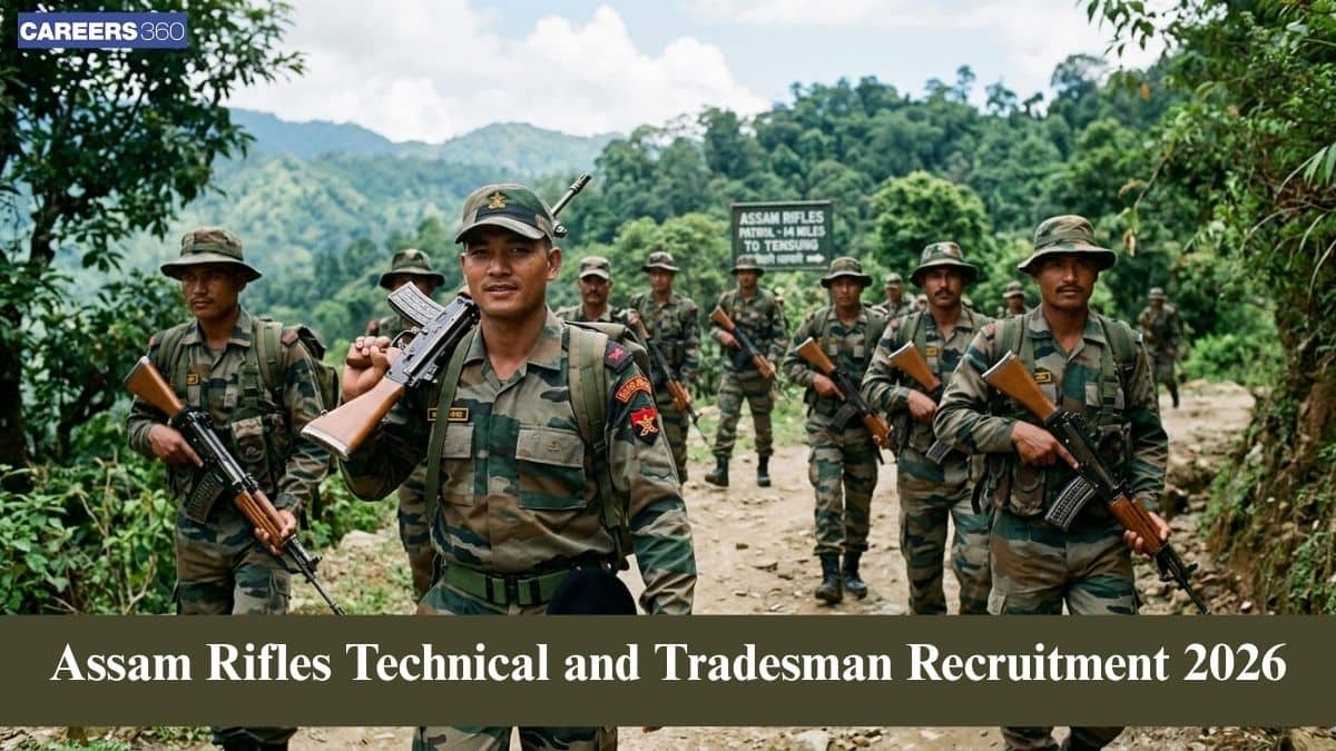 Assam Rifles Technical and Tradesman Recruitment 2026 Notification Out; Apply Online