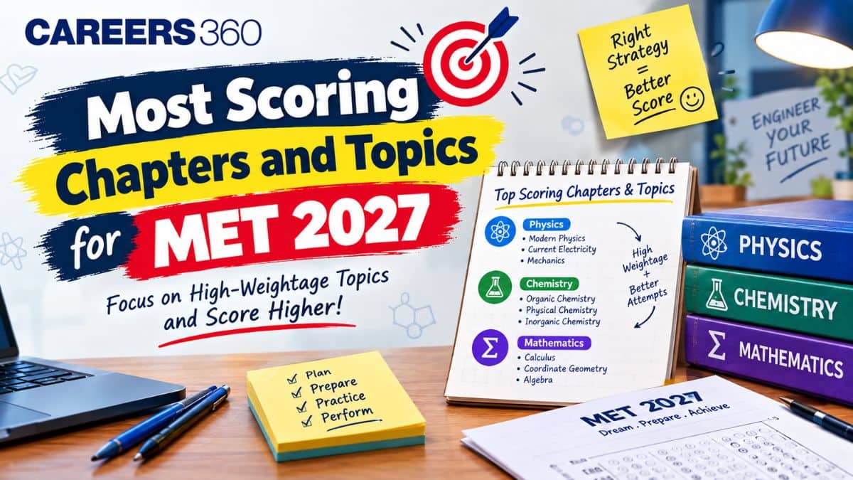 Most Scoring Chapters for MET 2027: Subject-Wise Important Topics