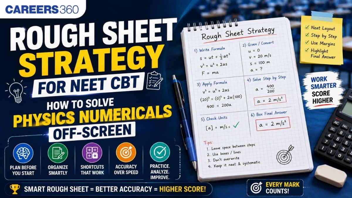 Rough Sheet Strategy for NEET CBT : Solving Physics Numericals Off-Screen