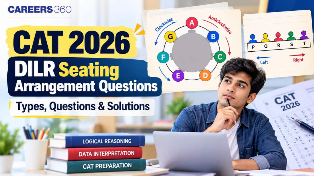 CAT 2026 Seating Arrangement Questions: Linear, Circular, Two-Row Sets with Solutions