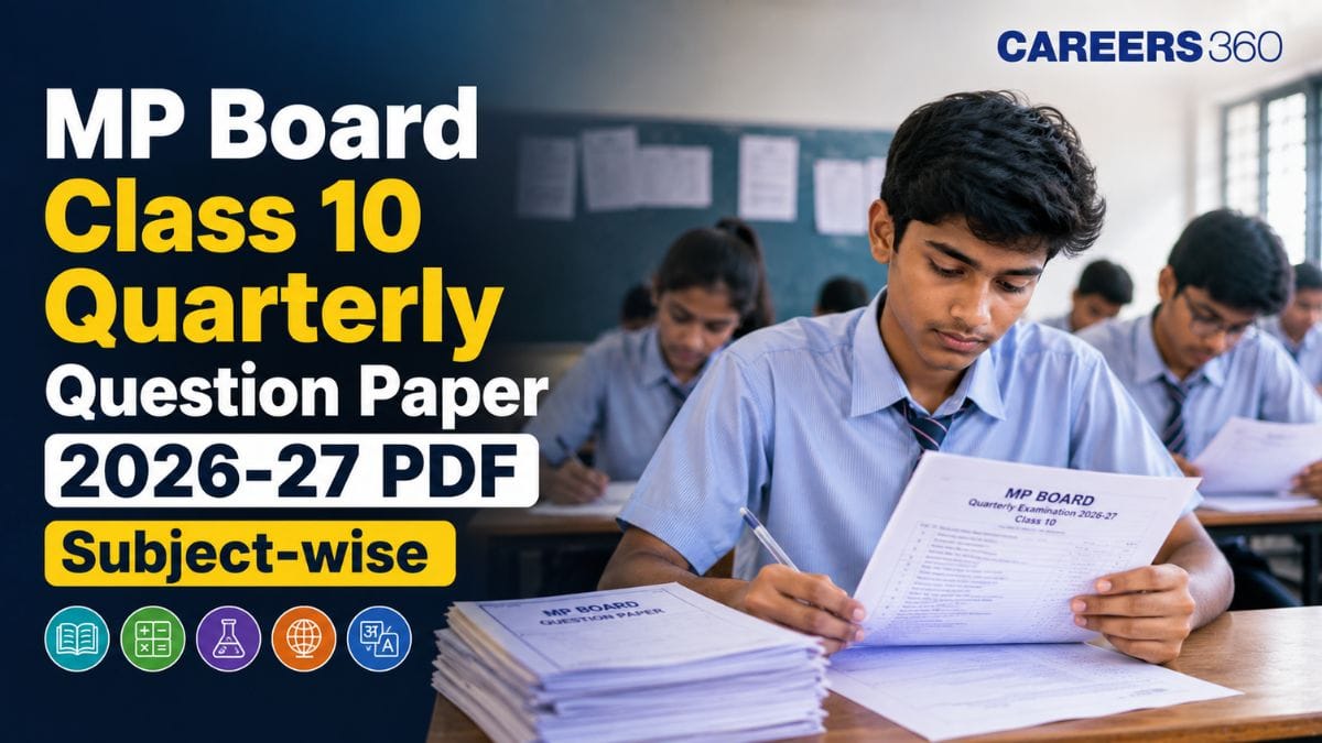 MP Board Class 10 Quarterly Exam Question Paper 2026 - Trimashik Pariksha Maths, Science, Hindi English Papers