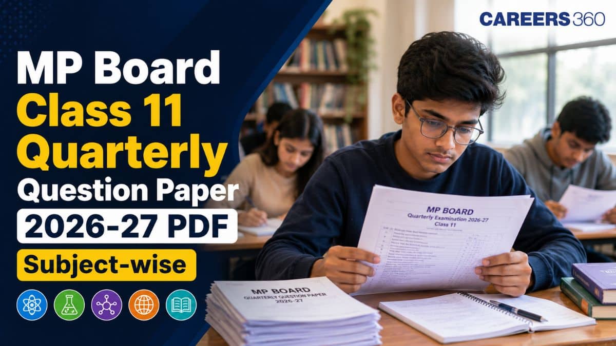 MP Board Class 11 Quarterly Question Paper 2026 PDF - Maths, Physics, Chemistry, Biology