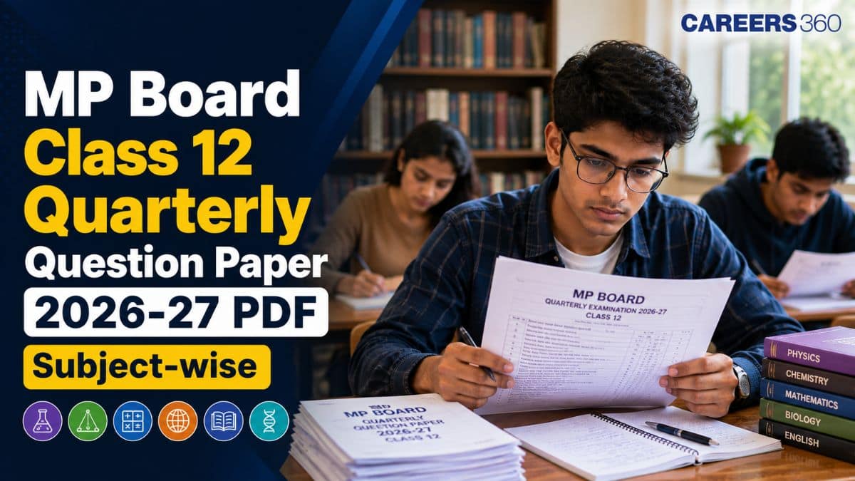 MP Board Class 12 Quarterly Question Paper 2026 PDF - Maths, Physics, Chemistry, Biology