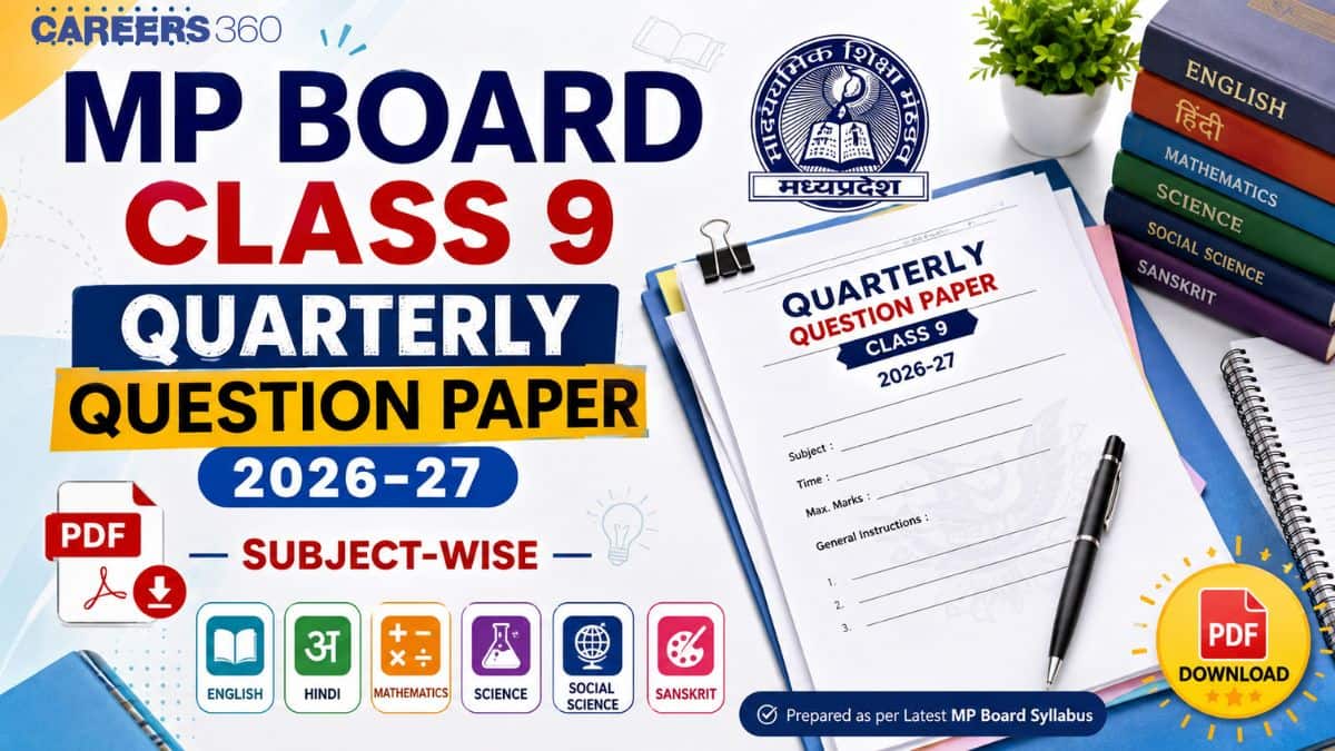 MP Board Class 9 Quarterly Question Paper 2026 Download PDF - Maths, Science, English, Hindi