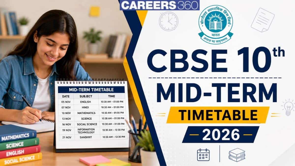 CBSE Class 10 Half-Yearly Date Sheet 2026 Out - Check Mid Term Dates Here