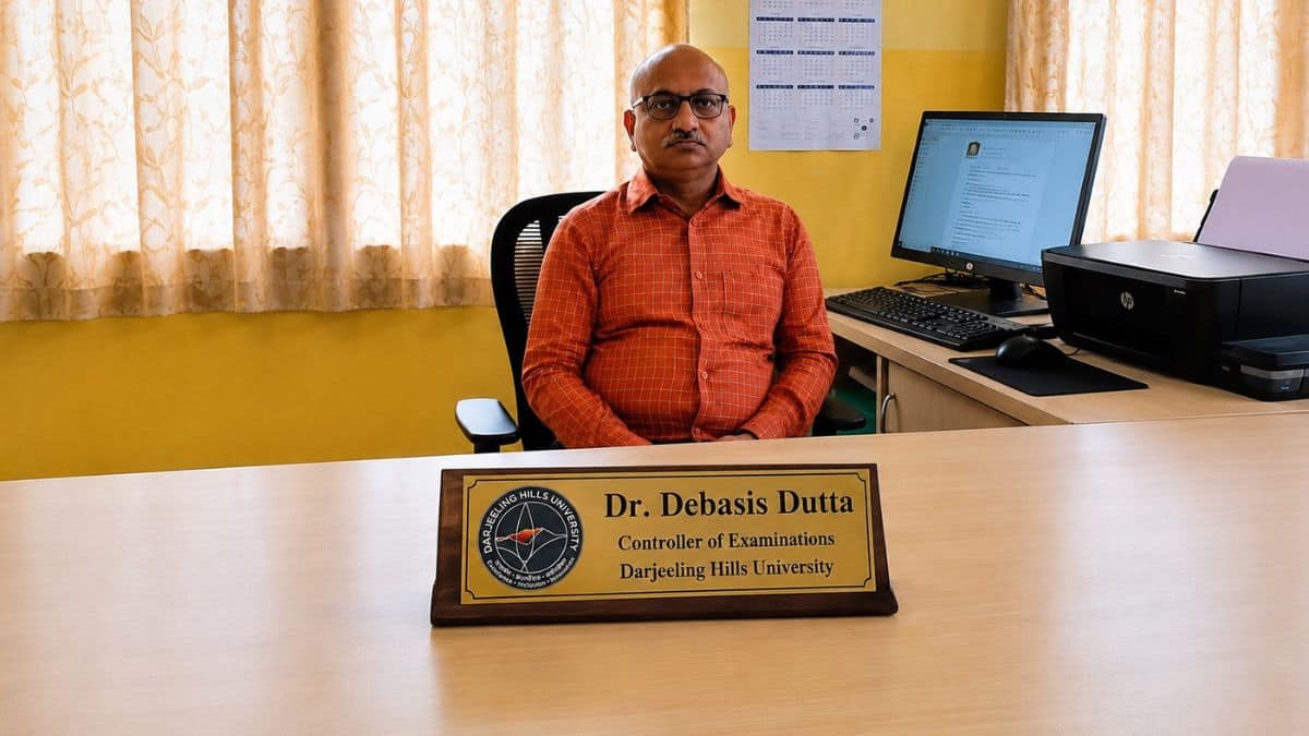 Debasis Dutta said Darjeeling Hills University is shaping up to be a major educational institution for the hills (Image : Special arrangement, AI enhanced)