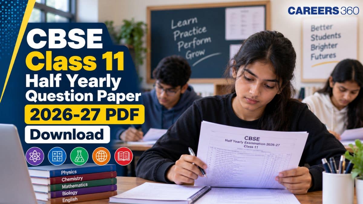 CBSE Class 11 Half Yearly Question Paper 2026-27 – Download Subject-wise PDF
