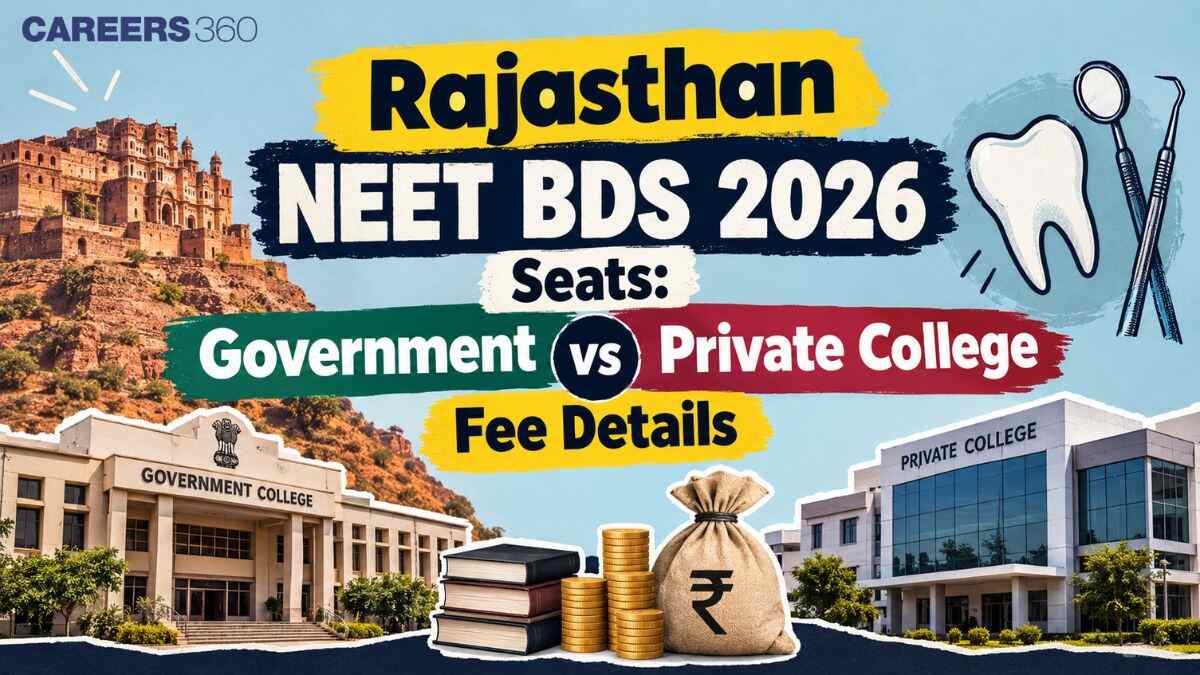 Rajasthan NEET BDS 2026 Seats: Government vs Private College Fee Details