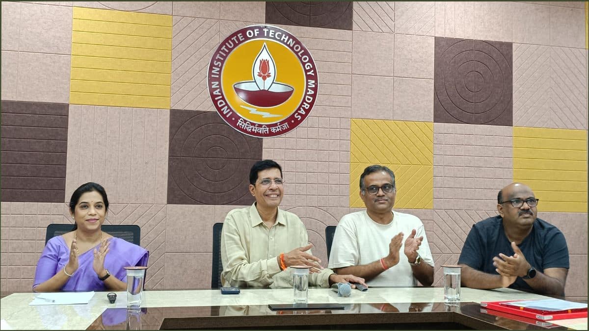Prof V Kamakoti, Director, IIT Madras, launches MiTR wellness website, which provides wellness resources, at the campus on 9 Sept 2026 (Image: Special arrangement)
