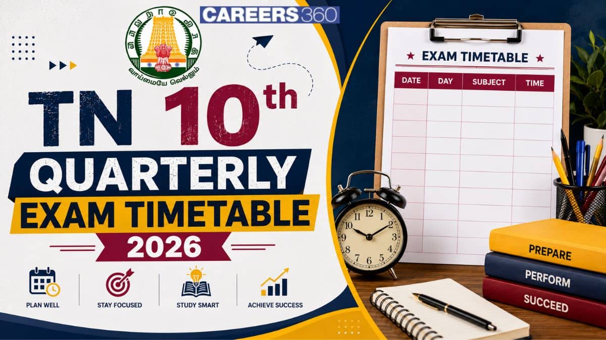 Tamil Nadu SSLC 10th Quarterly Exam Time Table 2026 Out - Check Exam Dates Here