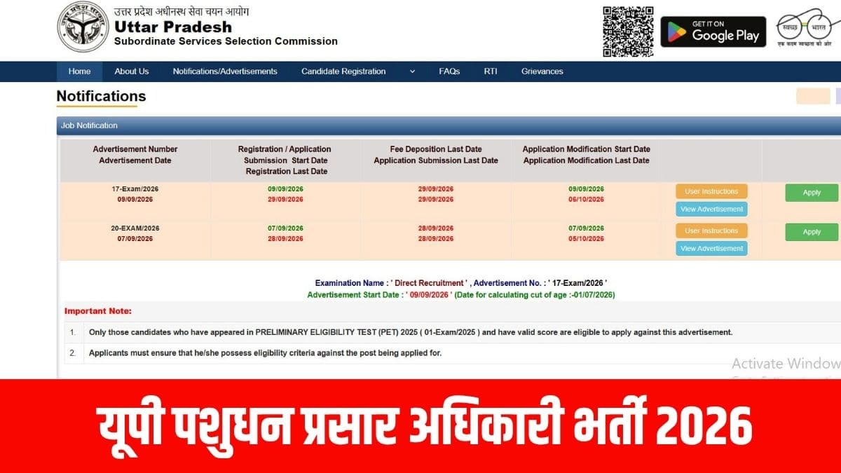 मुख्य परीक्षा के लिए शार्टलिस्ट किए गए अभ्यर्थियों द्वारा ही परीक्षा शुल्क का भुगतान अलग से किया जाना होगा। (आधिकारिक वेबसाइट)