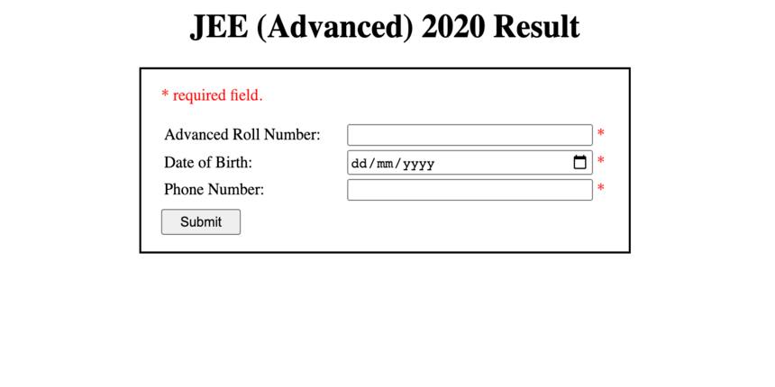 JEE Advanced Final Answer Key, Result Out; Direct Links Here