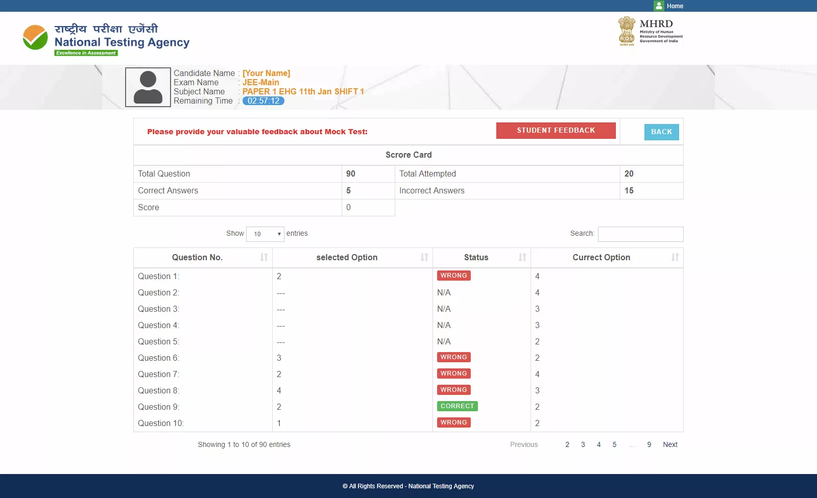 Jee Main Mock Test 2021 Test Yourself With Free Jee Mains Test Series Now