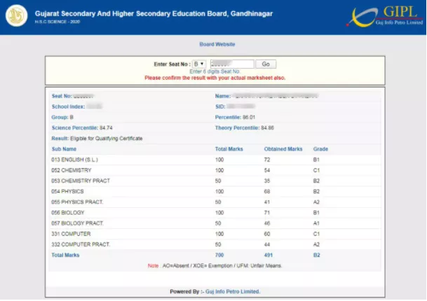 Gseb Hsc Science Result 2021 Declared Result At Gseb Org [ 430 x 609 Pixel ]