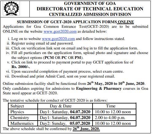 GCET-2020-dte